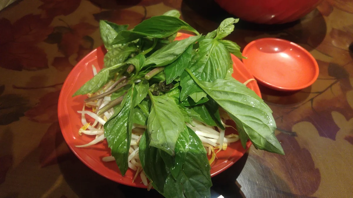 Side Greens Bean Sprouts Basil Lime