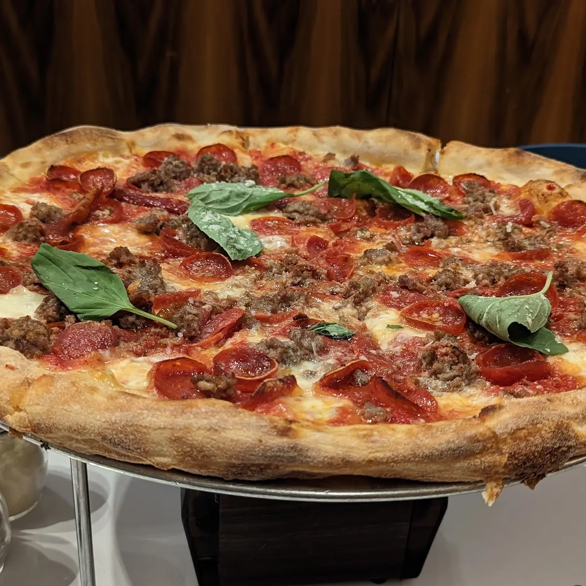 Pepperoni and Sausage Pizza