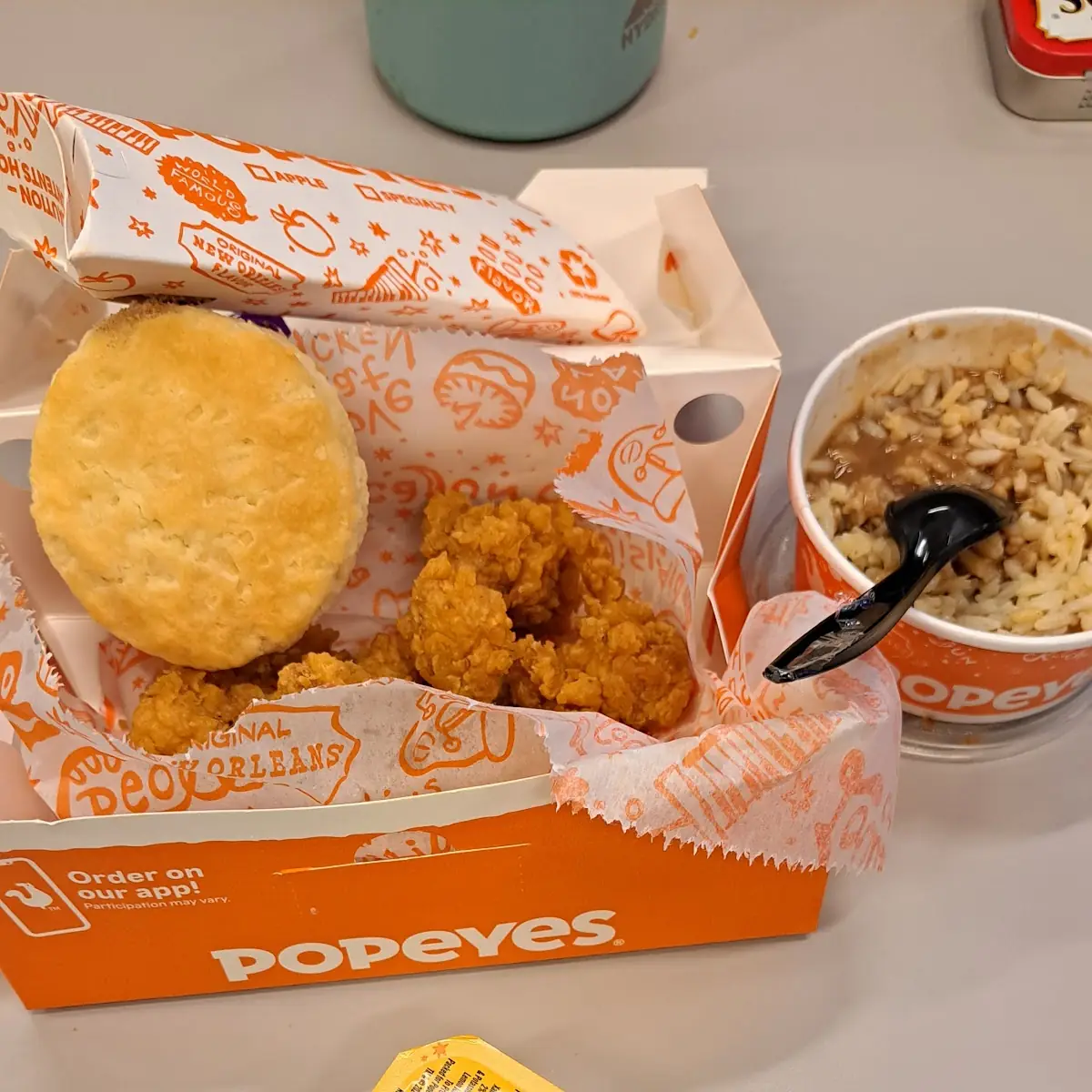 Chicken Nuggets with Red Beans and Rice