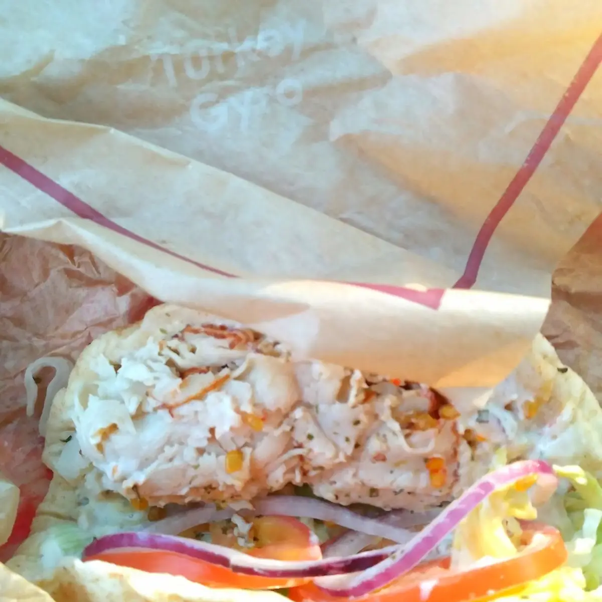 Turkey Gyro Sandwich