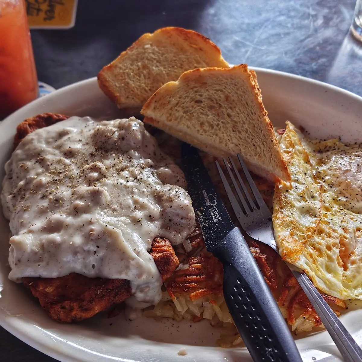 Chicken Fried Steak & Eggs