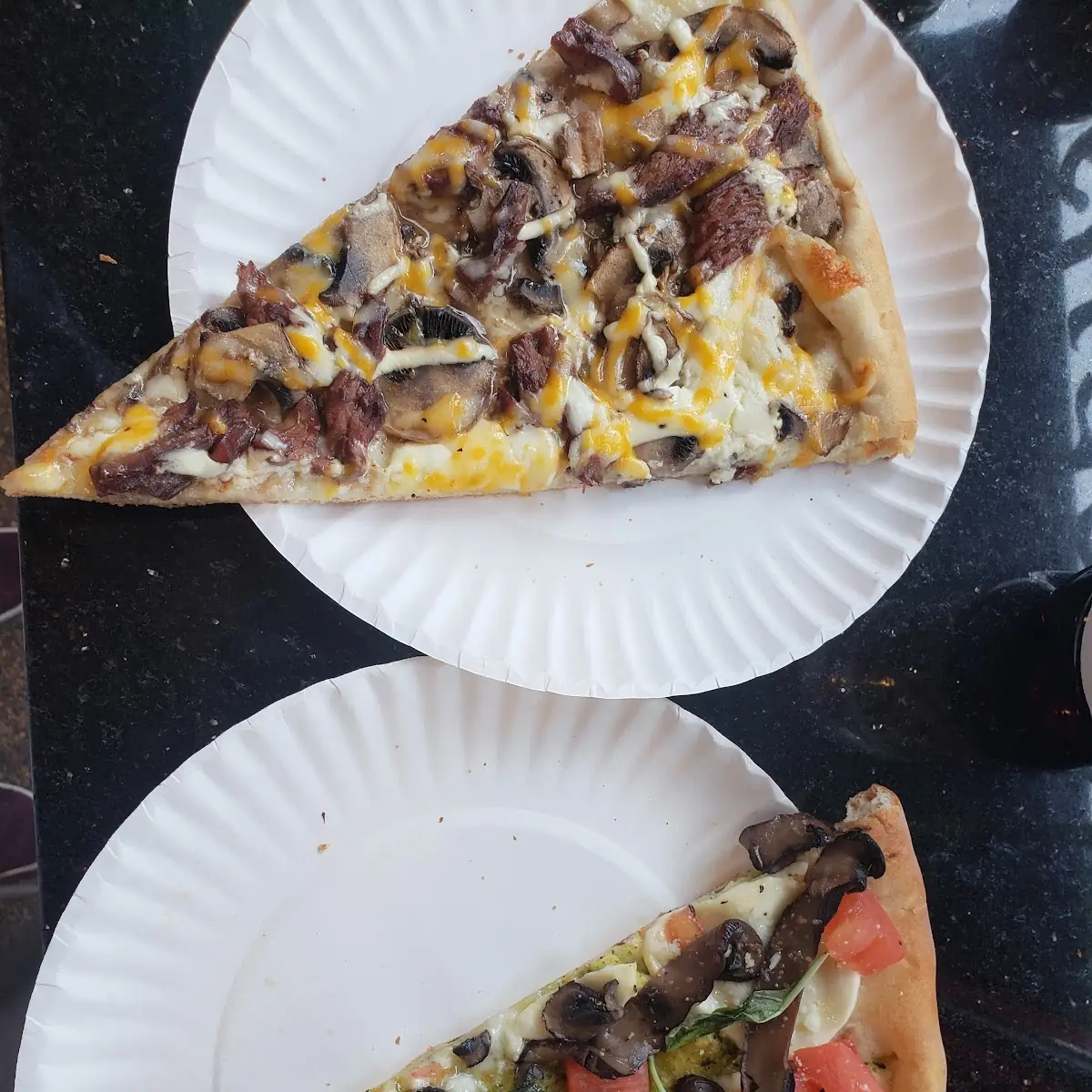 Mushroom Pizza Slices