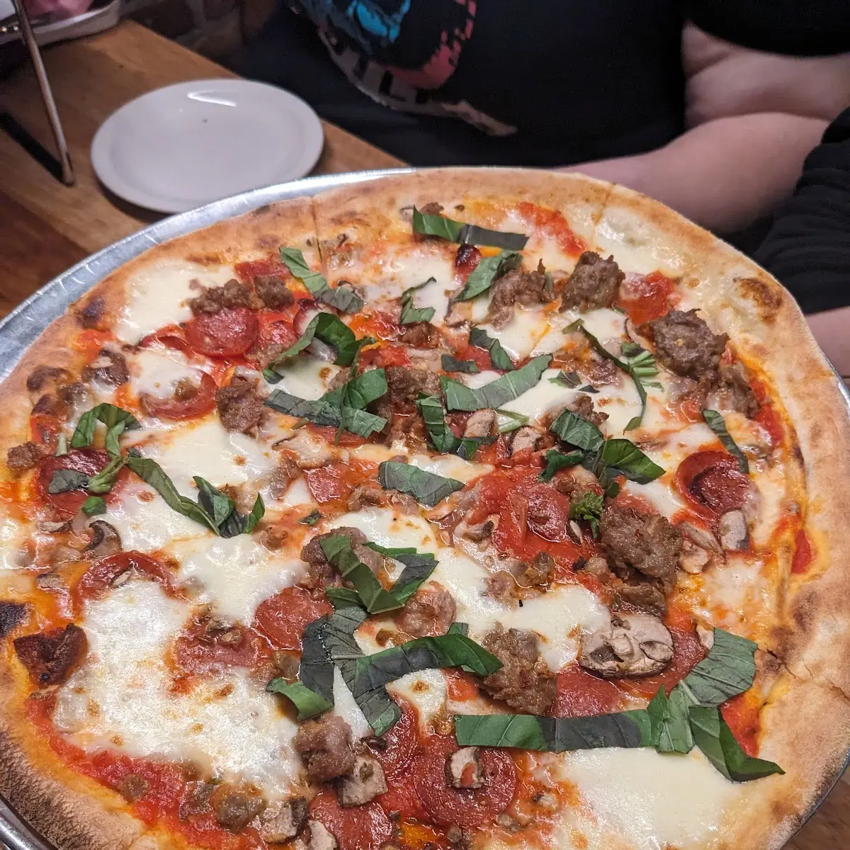 Sausage Pepperoni Mushroom Pizza