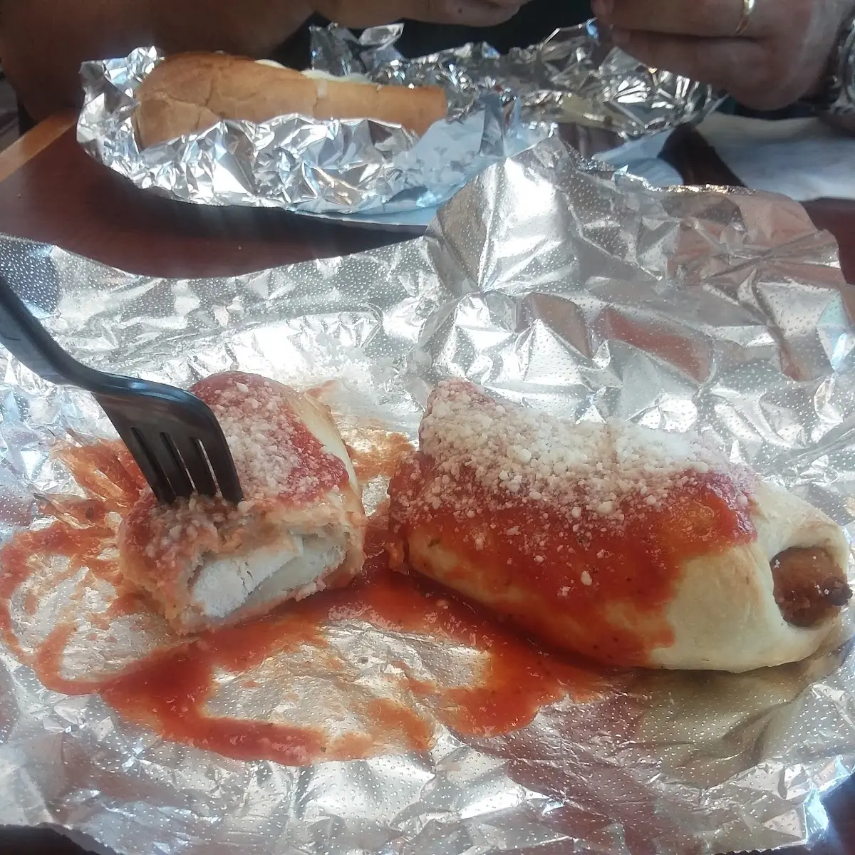 Chicken Parmigiana Roll