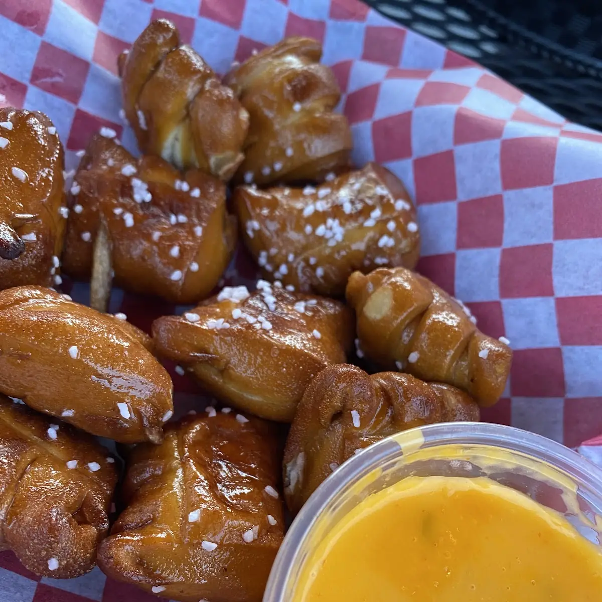 Pretzel Bites with Nacho Cheese