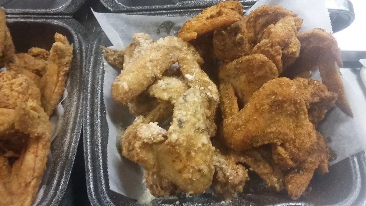 Garlic Parm Deep-Fried Wings