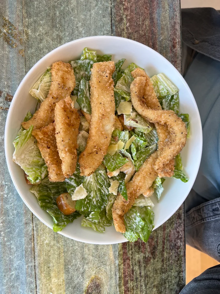Caesar Salad with Calamari