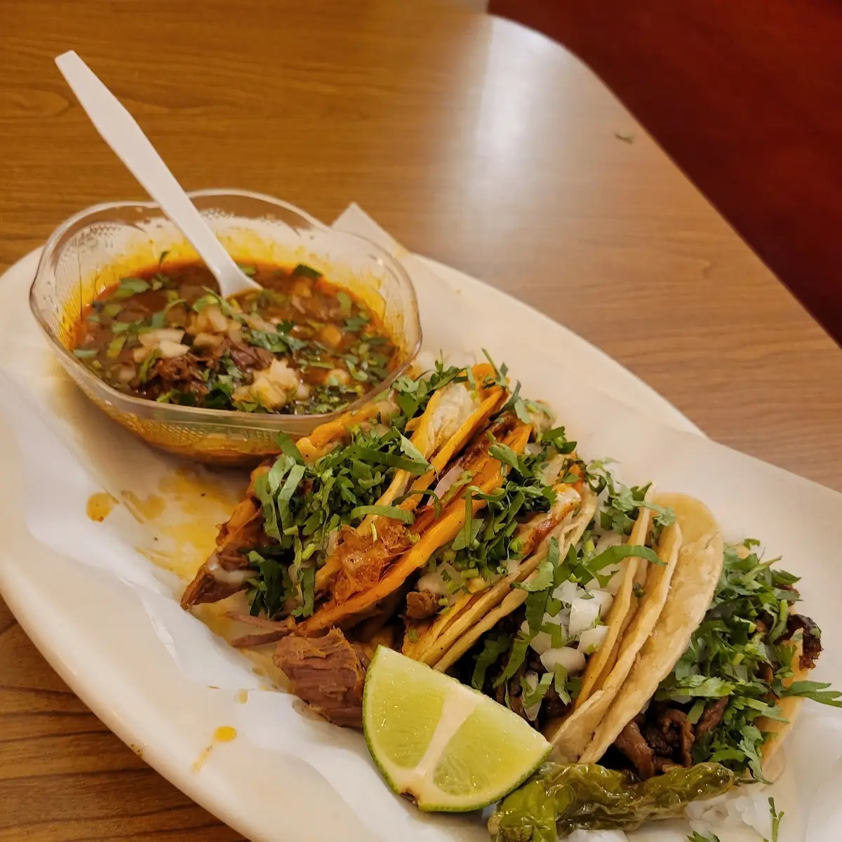 2 Birria Tacos 2 Asada Tacos