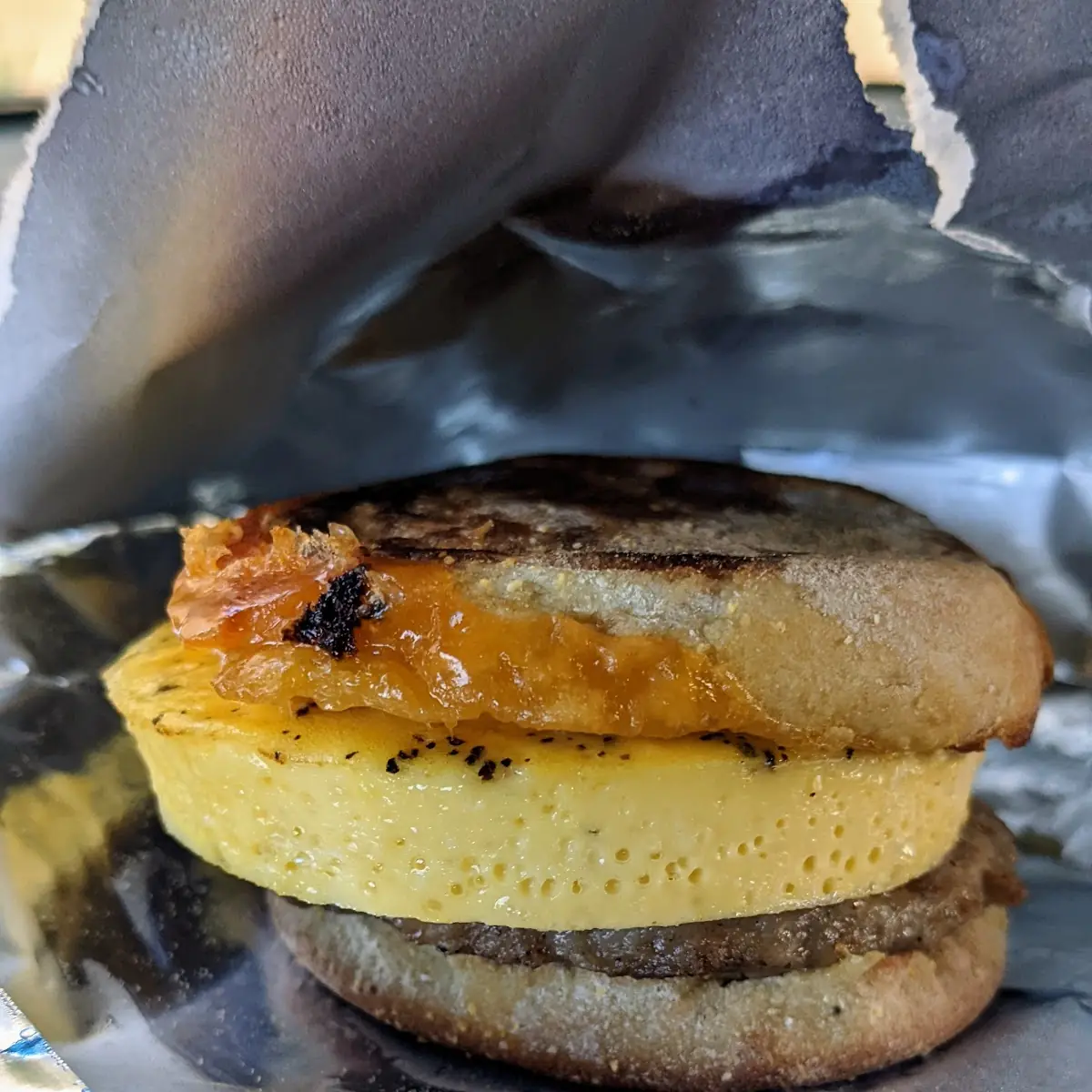 Sausage and Egg Breakfast Sandwich