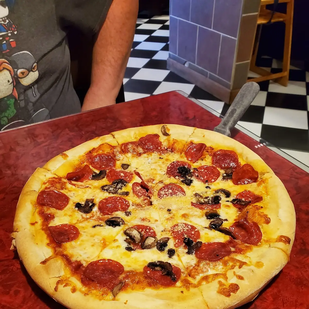 Pepperoni and Mushrooms Pizza