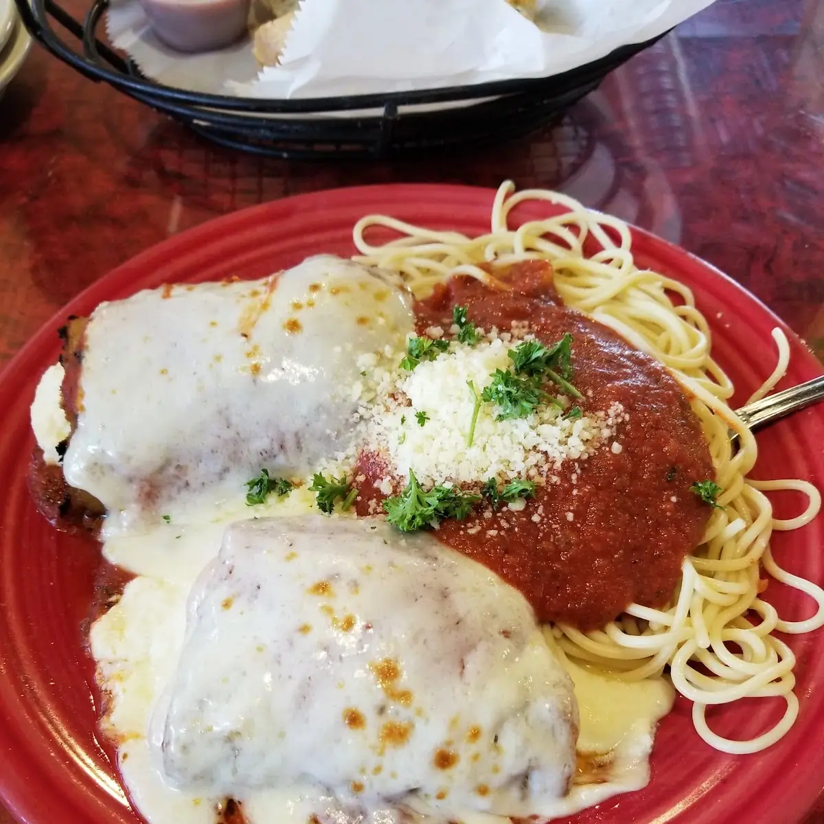 Stuffed Shells with Spaghetti