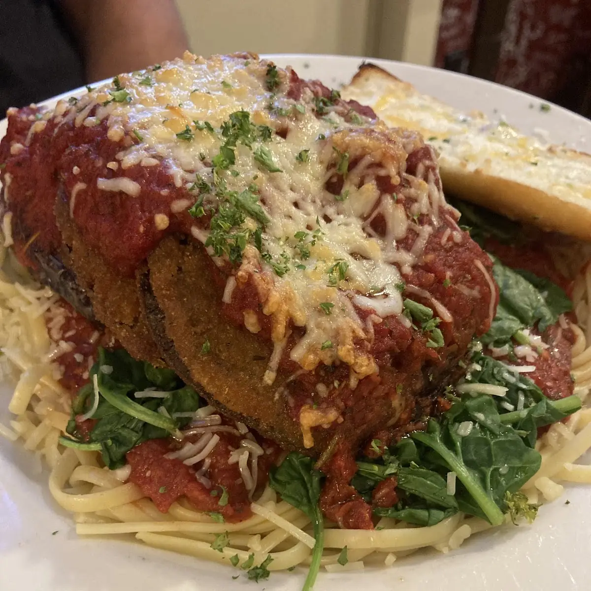 Eggplant Parmesan Florentine
