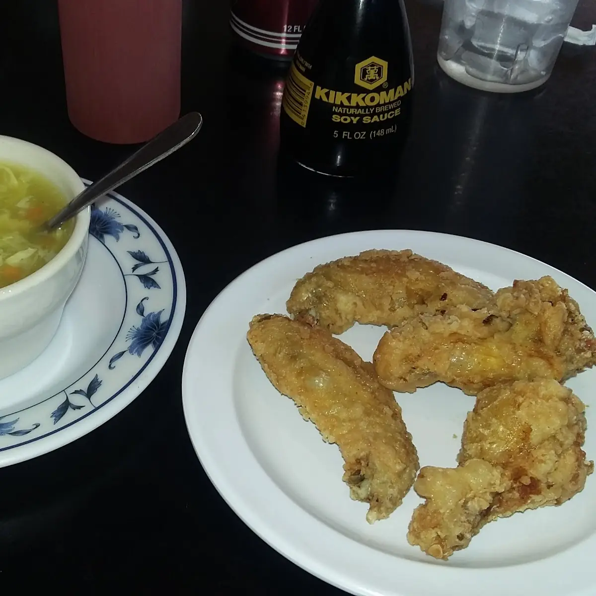 Soup and Chicken Wings