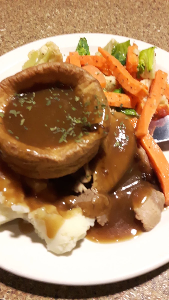 Roast Beef with Yorkshire Pudding Dinner