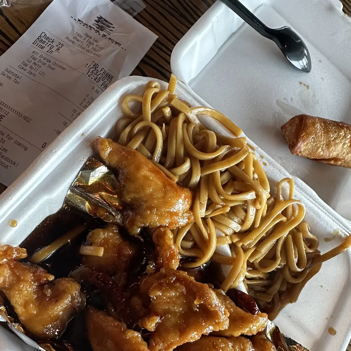 Sesame Chicken with Lo Mein
