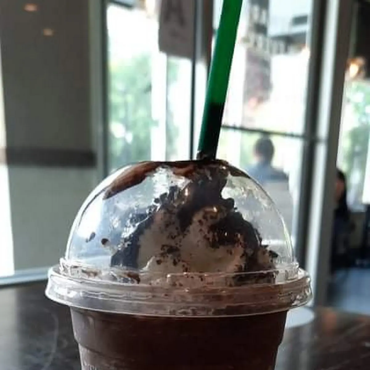 Mocha Frappe with Cookie Crumbles