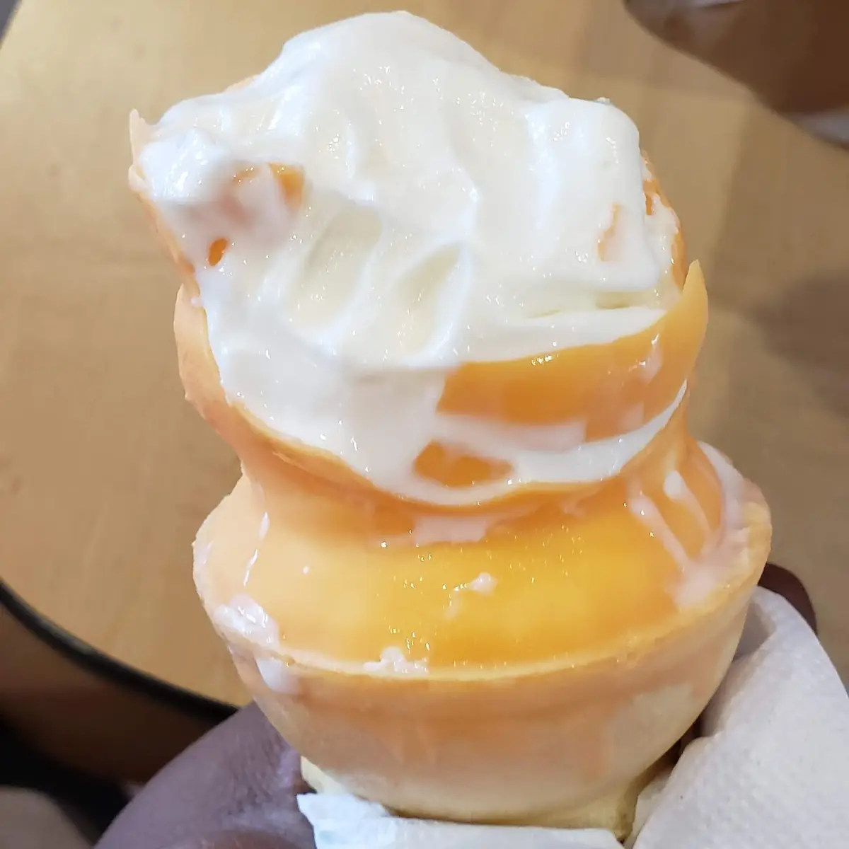 Dipped Orange Dream Cone