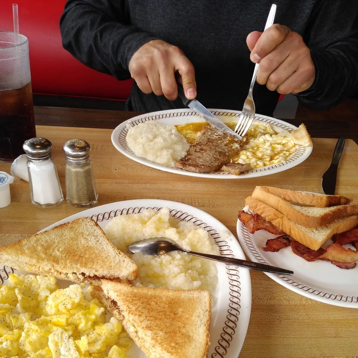 Al Star Special Scrambled Eggs Bacon Hash Browns