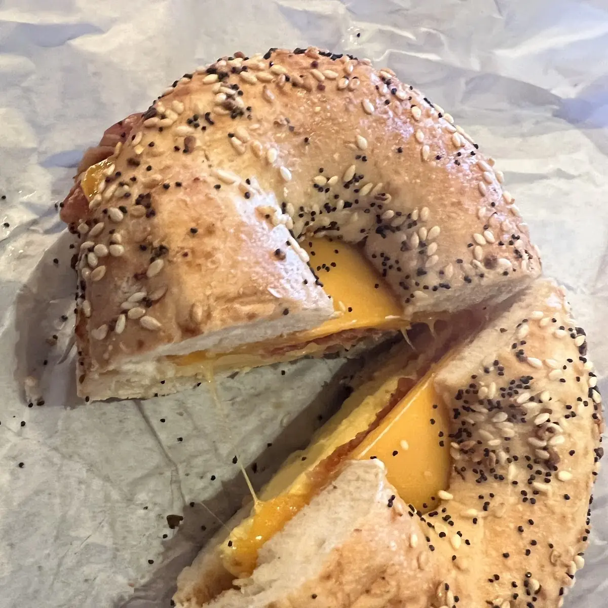 Bacon Egg and Cheese on Everything Bagel