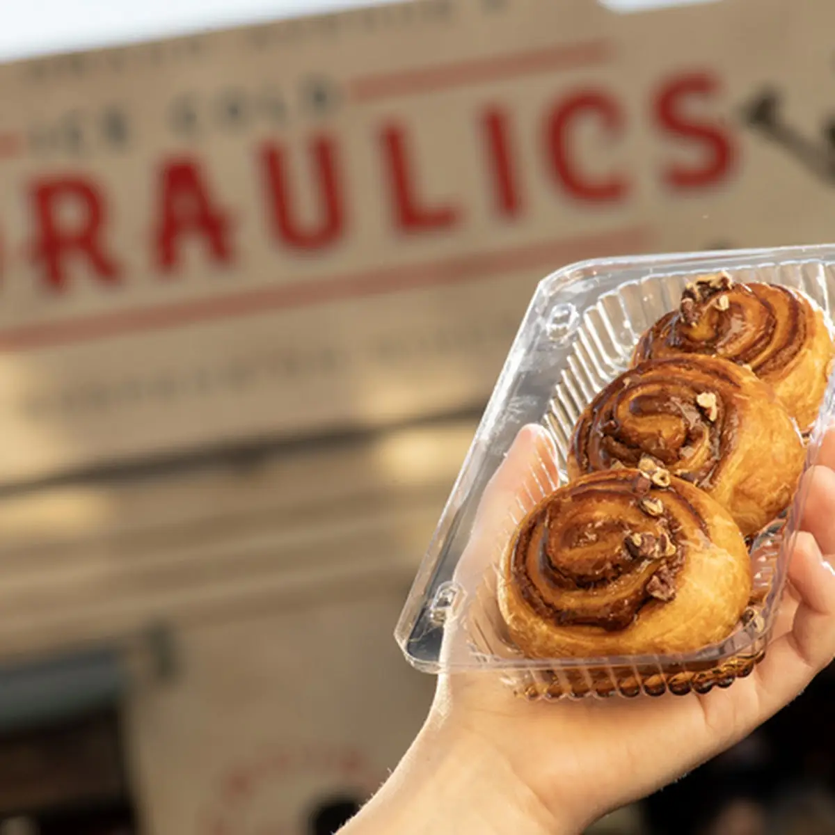 Candy Painted Cinnamon Rolls