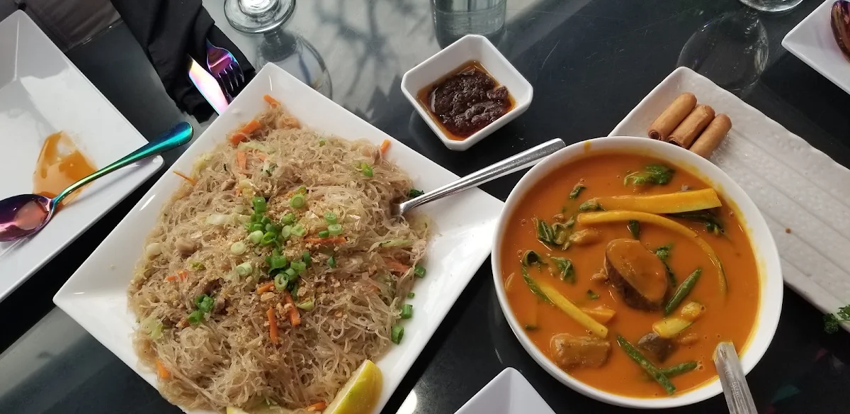 Pancit Bihon and Oxyail Kare Kare