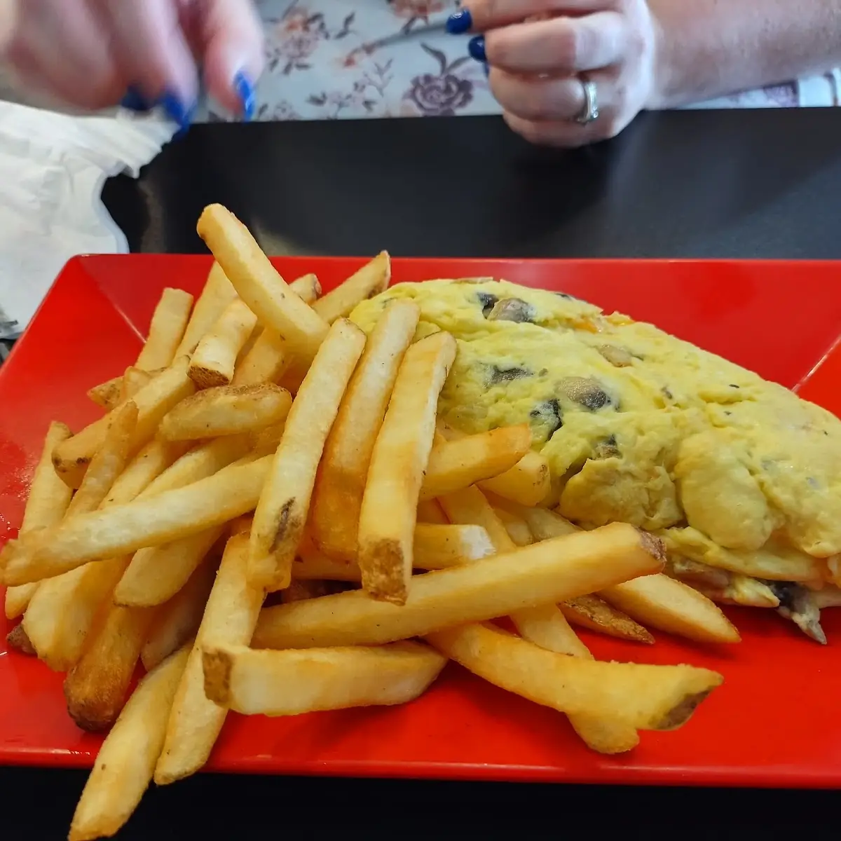 Mushroom and Cheese Omelette