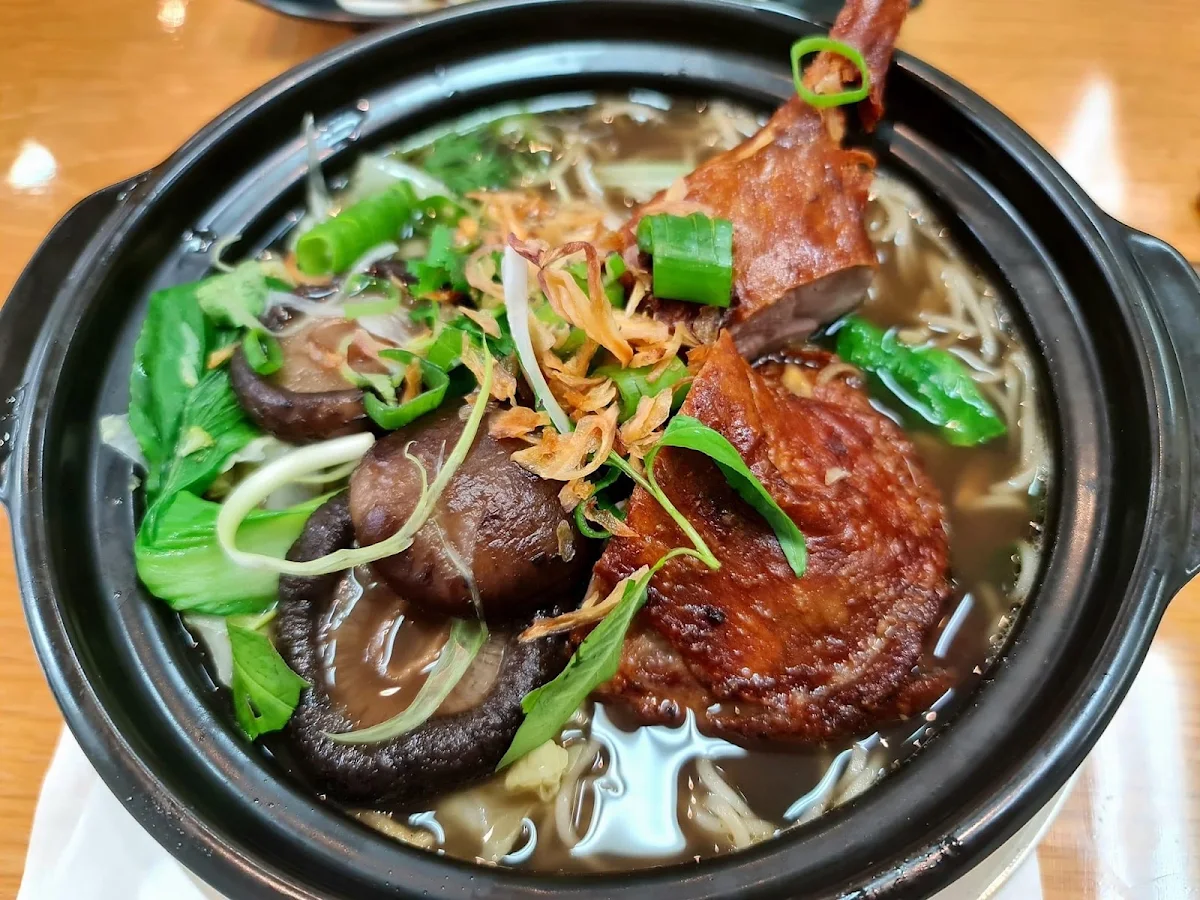 Roasted Duck with Egg Noodles, Mekong Riverside Vietnamese & Chinese Cuisines