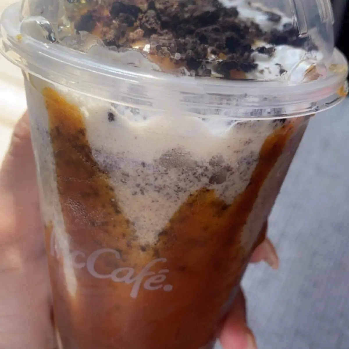 Caramel and Oreo Frappe