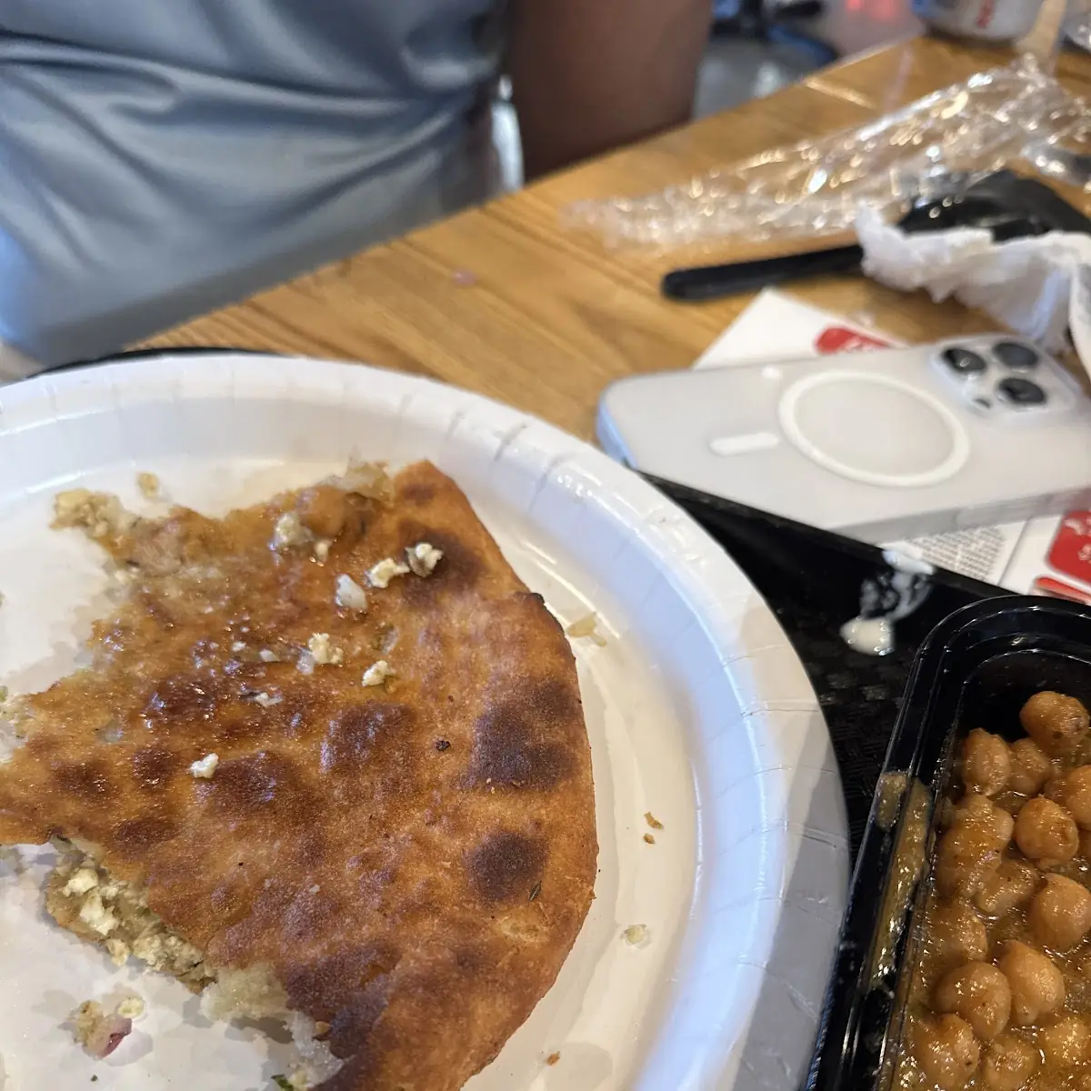Aloo Paratha and Chana Masala