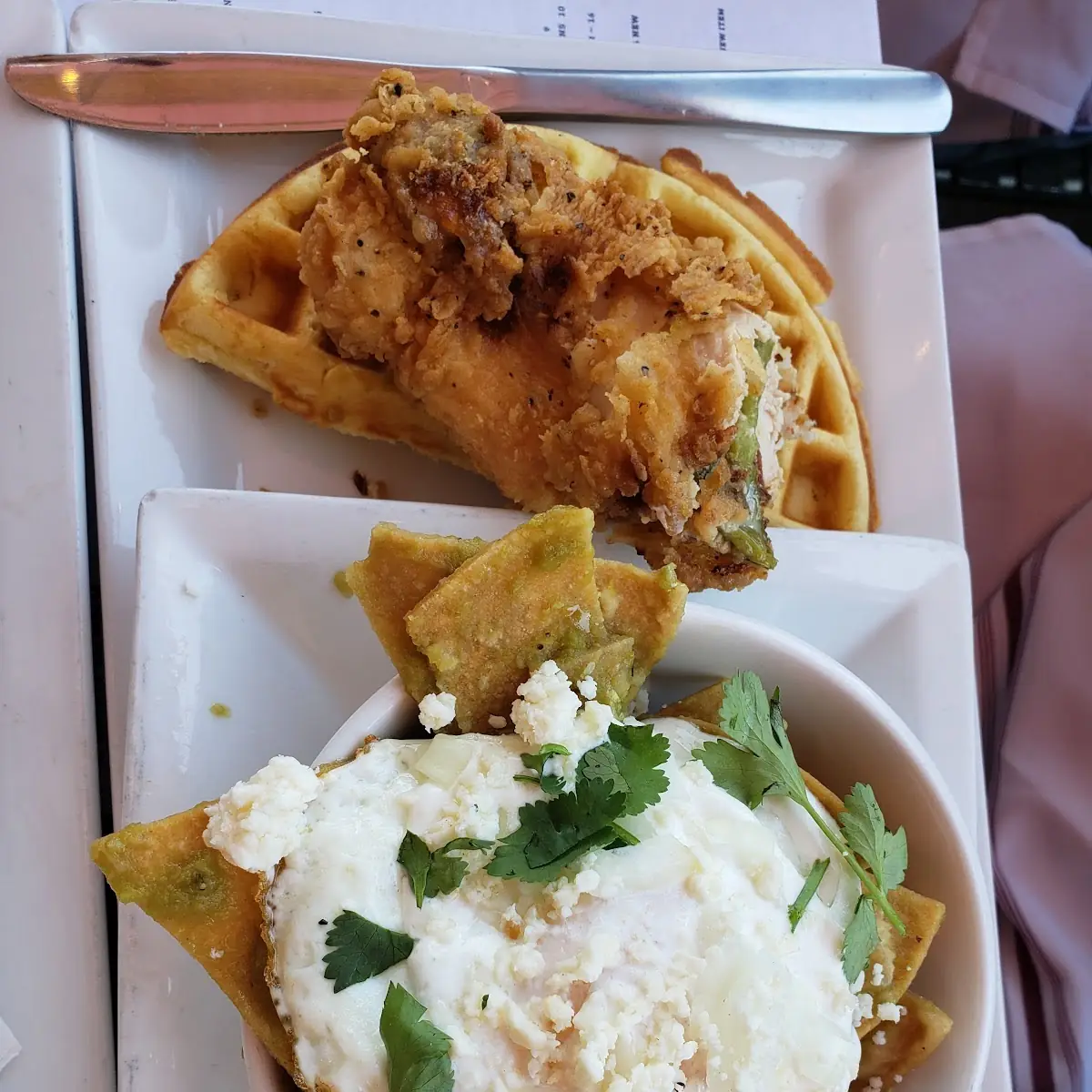 Green Chile Chicken & Waffles