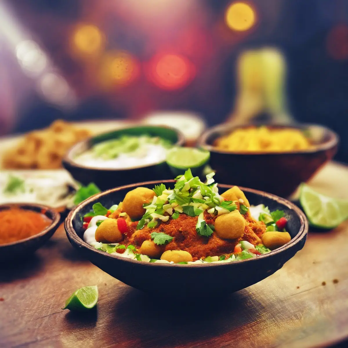 Vegetable Samosa Chat