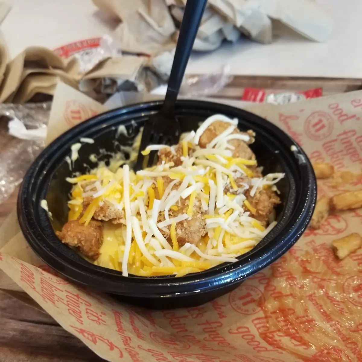 Mac and Cheese with Chicken Nuggets