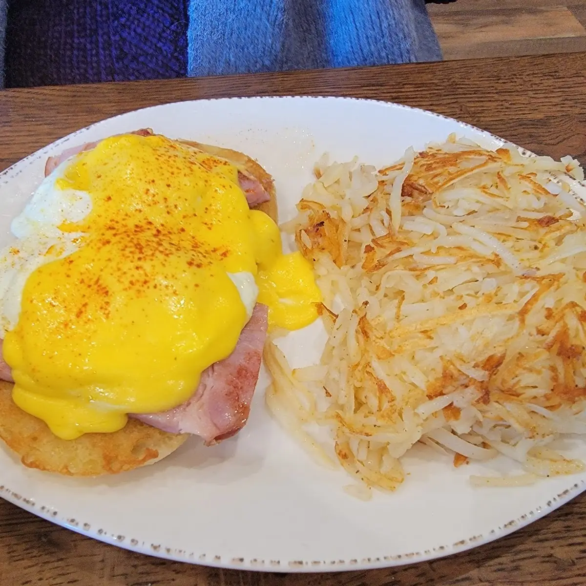 Ham Steak and Eggs