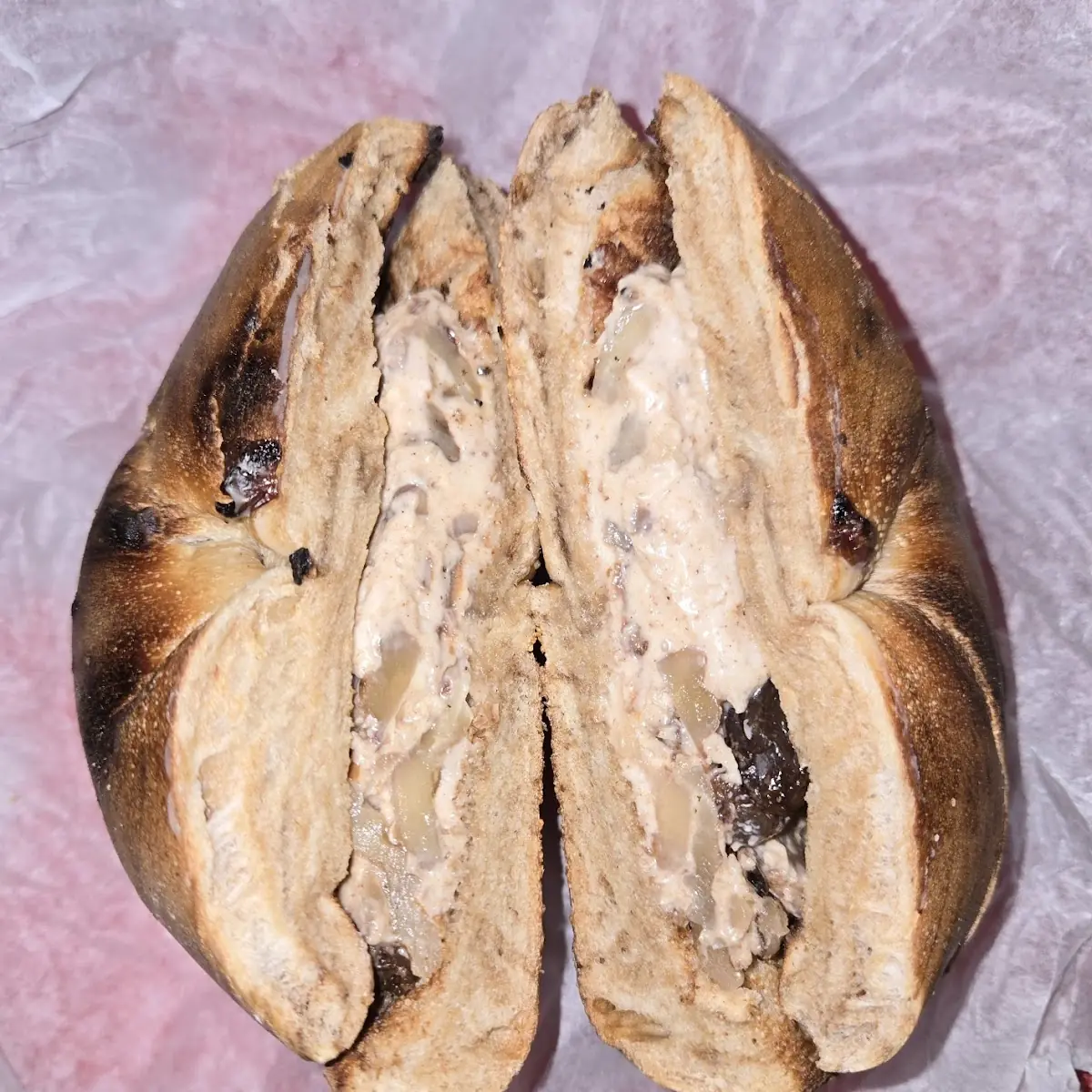 Cinnamon Raisin Bagel Walnut Cream Cheese