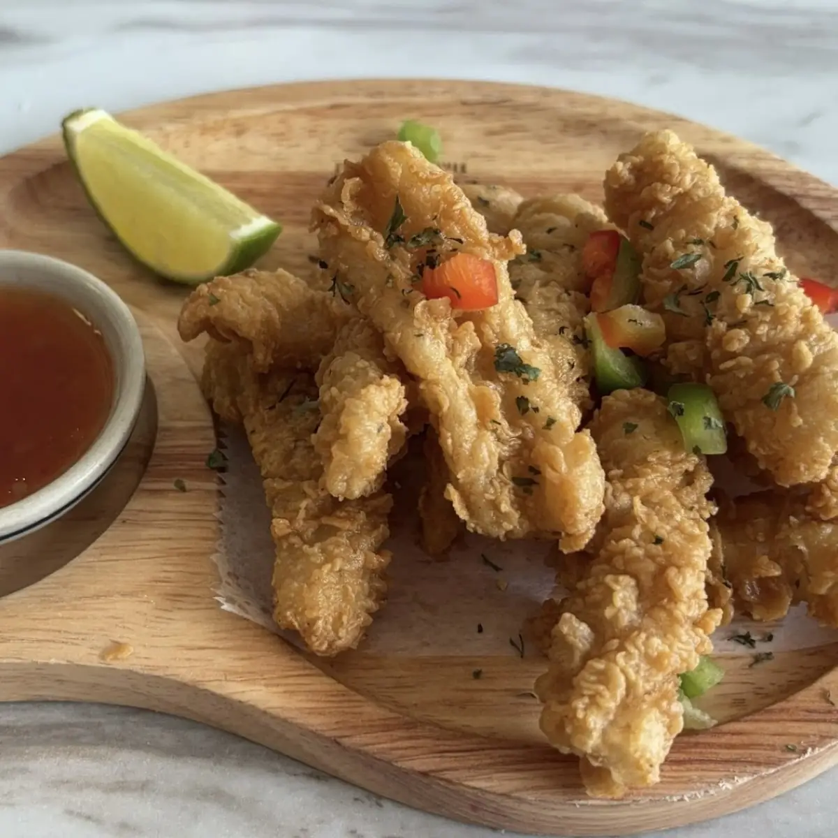 Fried Calamari with Sweet Chili