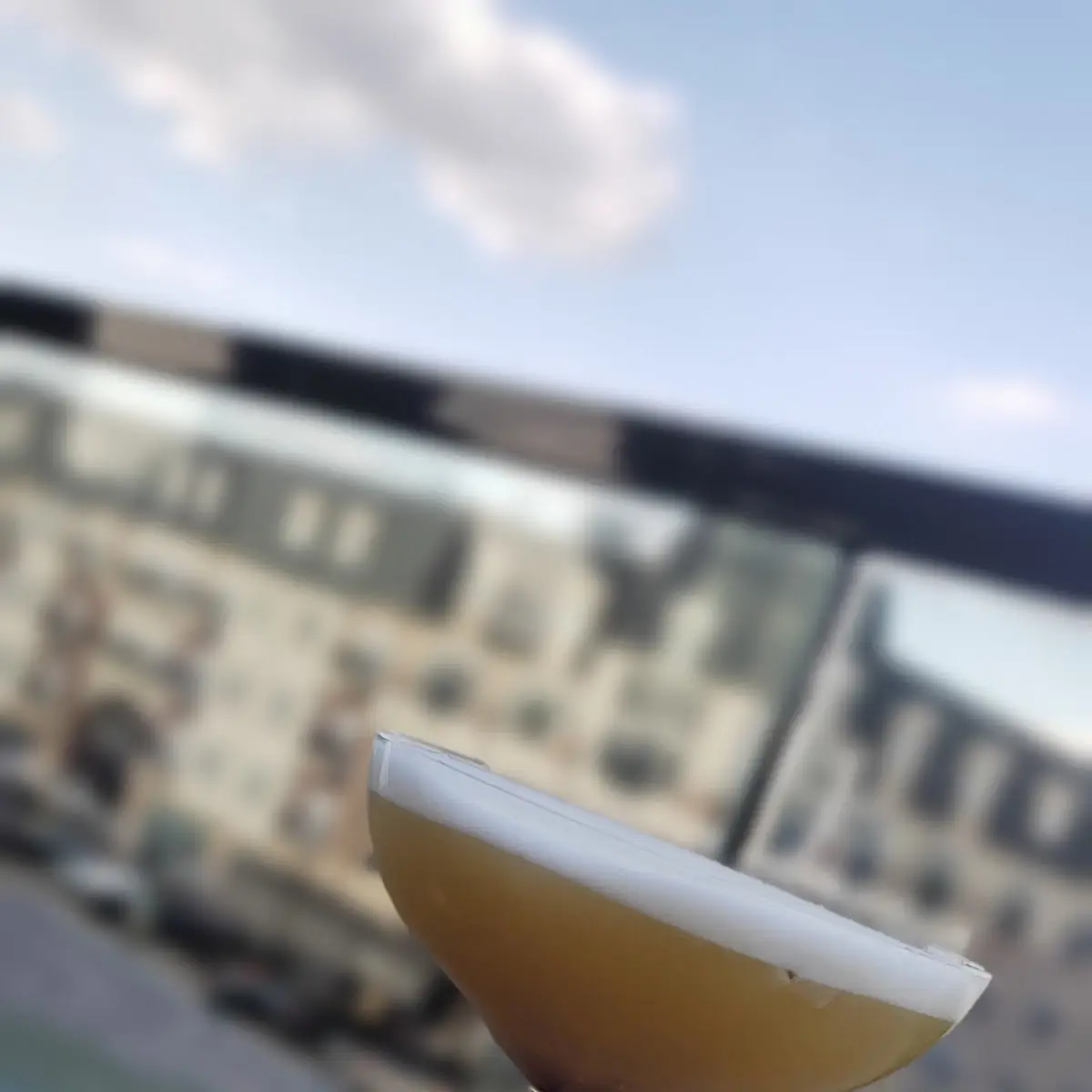 Whiskey Sour with Egg White Foam