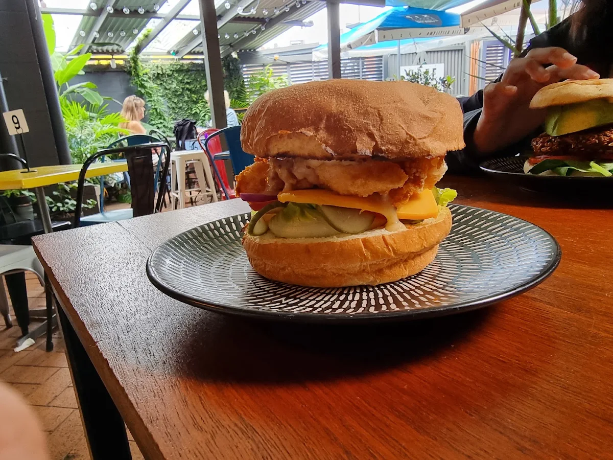 Cajun Chicken Burger, Link & Pin Woy Woy