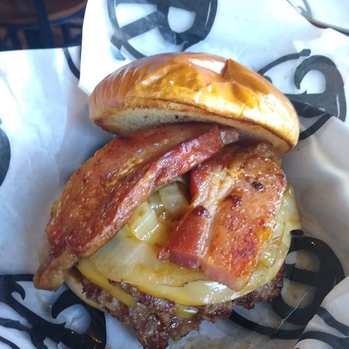Rail Burger with Million Dollar Bacon