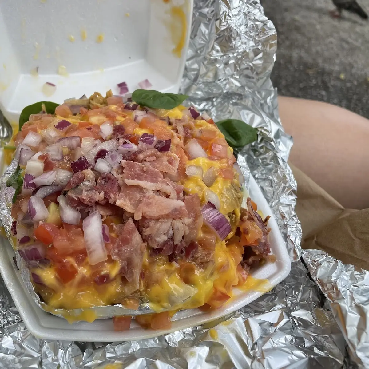Baked Potato with Chicken