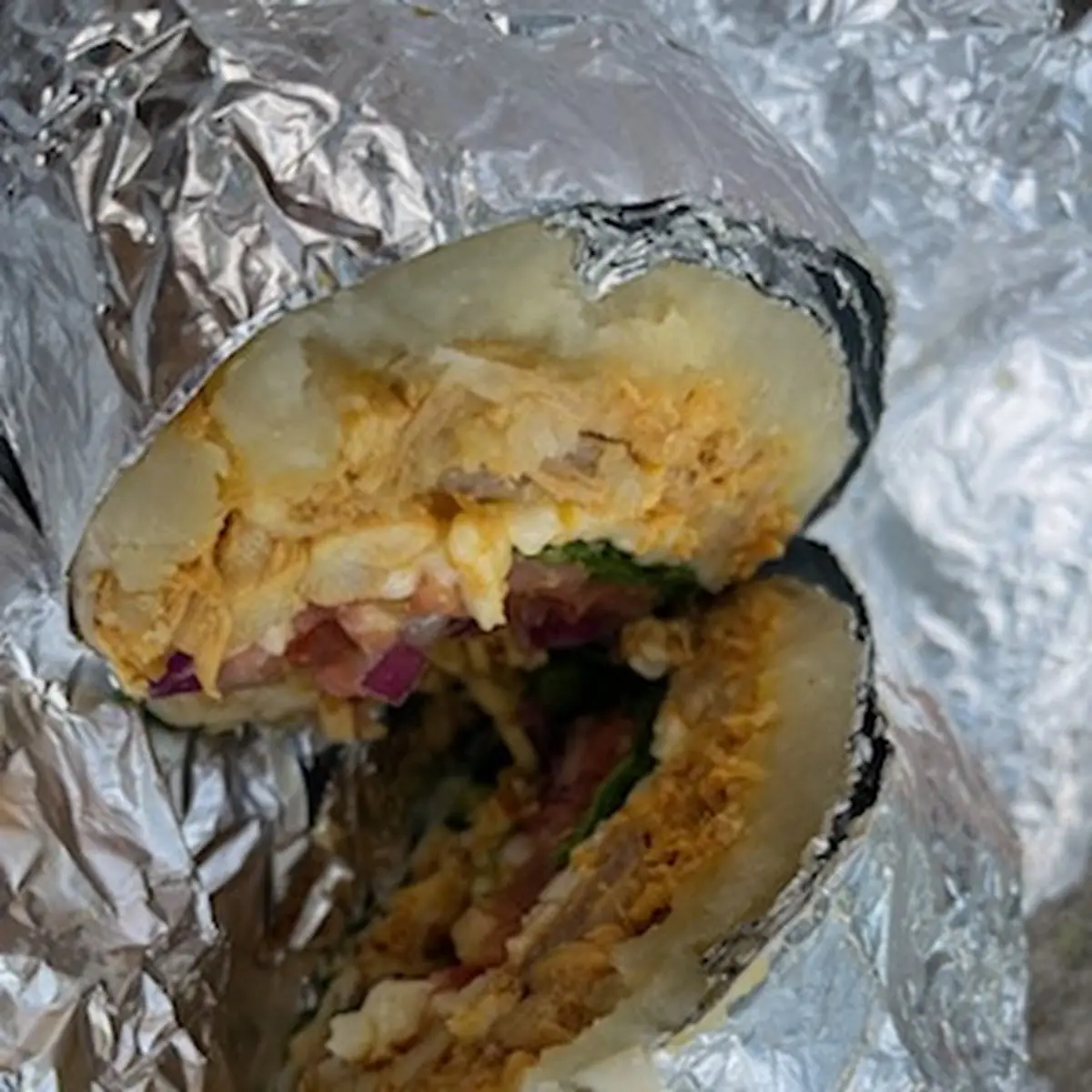 Chicken and Fresh Vegetables Burrito