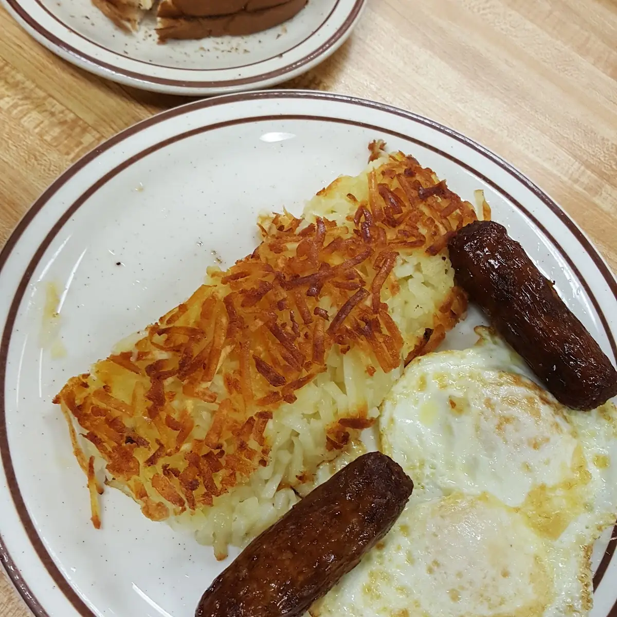 Smoked Sausage with 2 Eggs