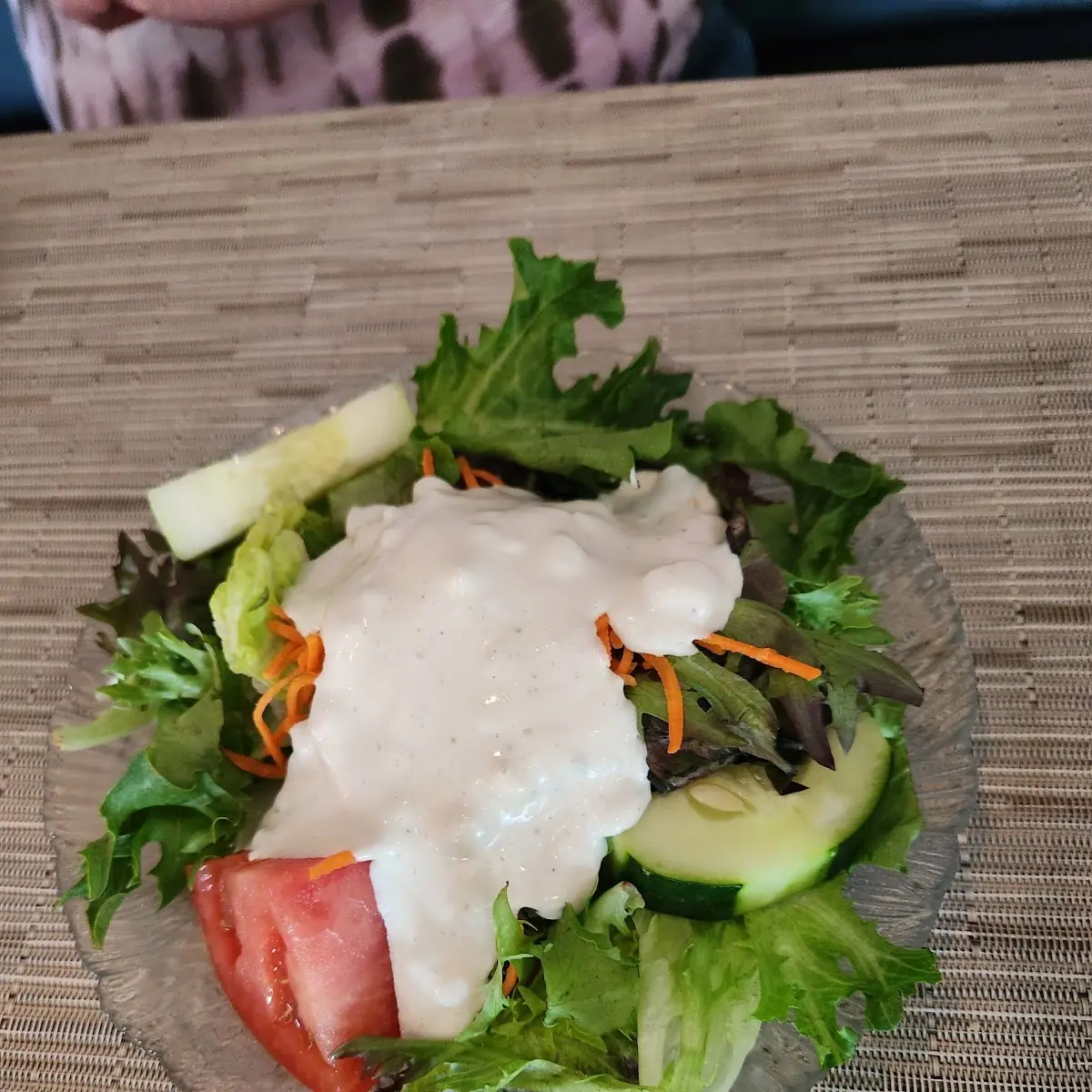 Salad with Blue Cheese Dressing