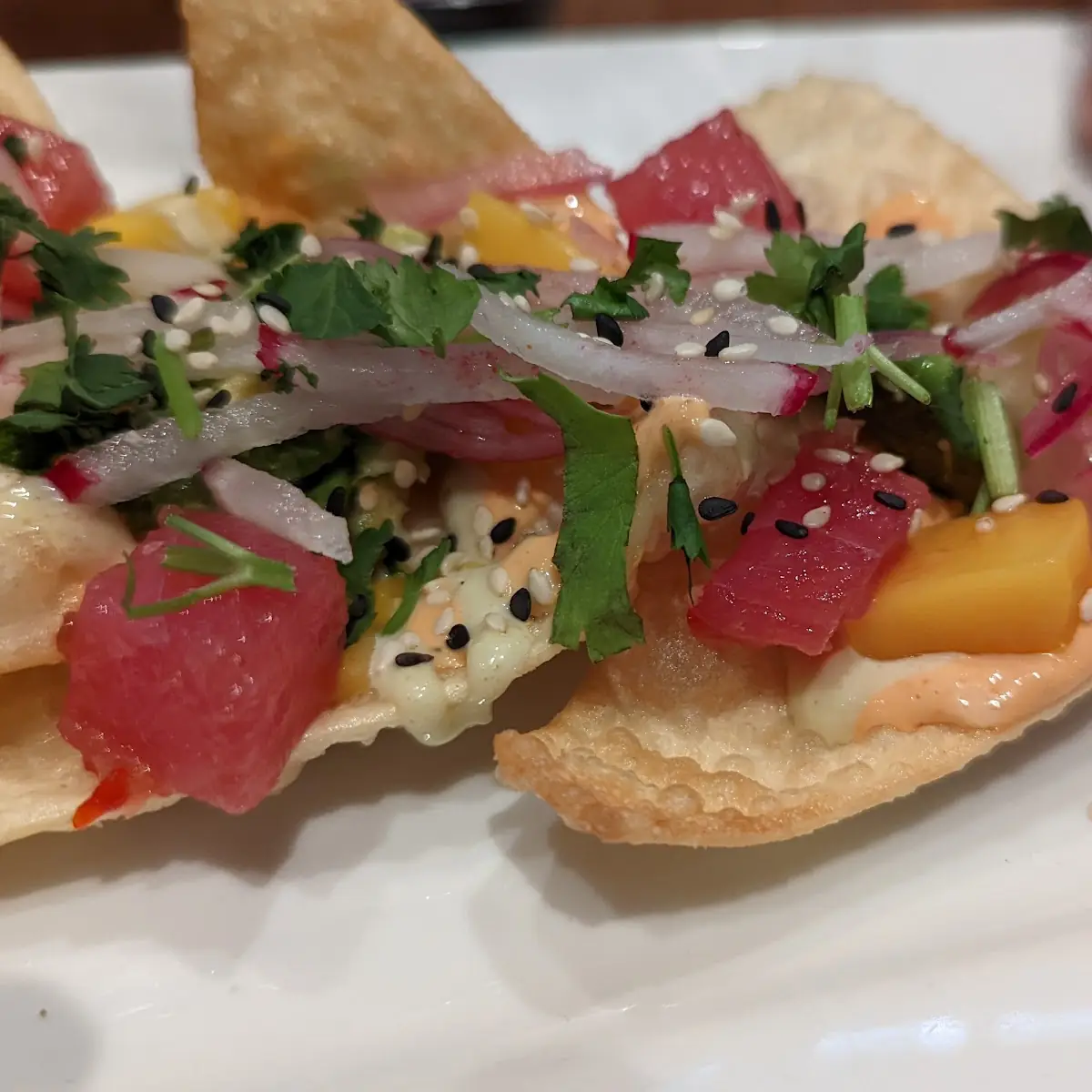 Ahi Poke Nachos