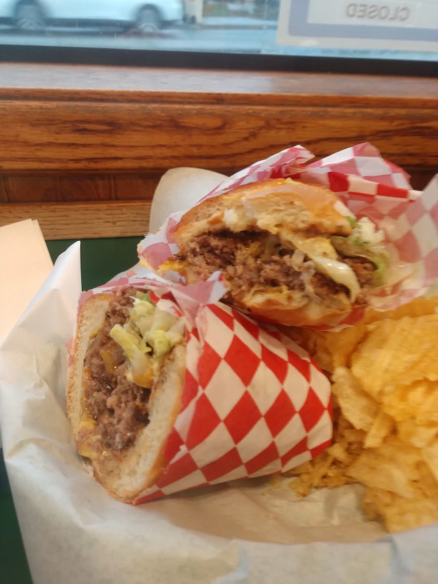 Cheese Burger Hot Dog Style