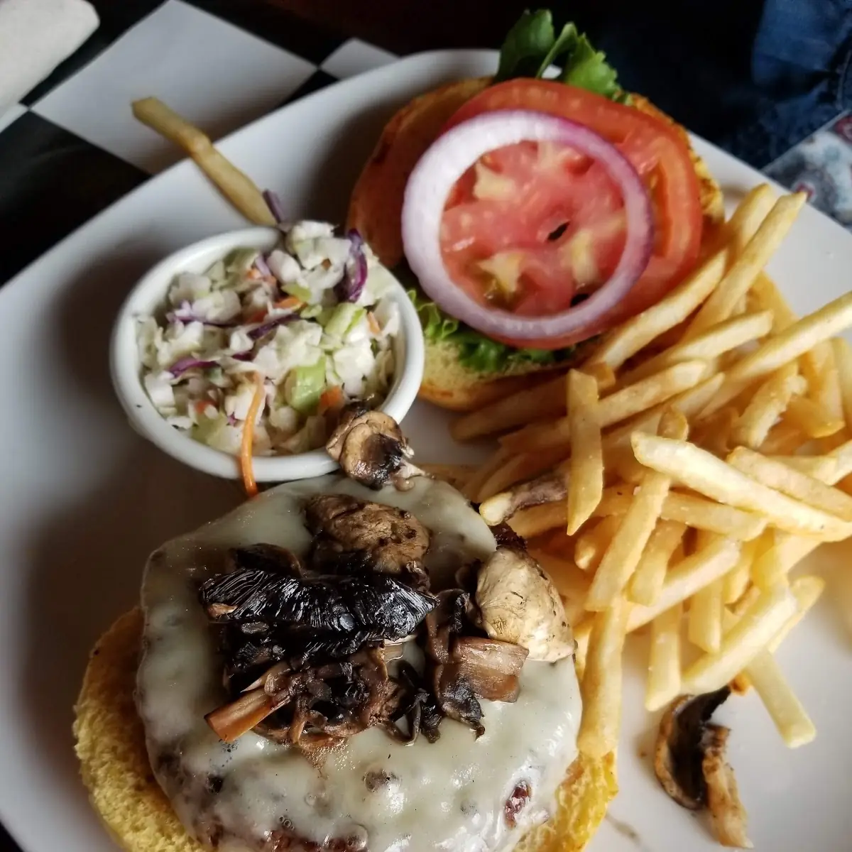 Mushroom Swiss Burger
