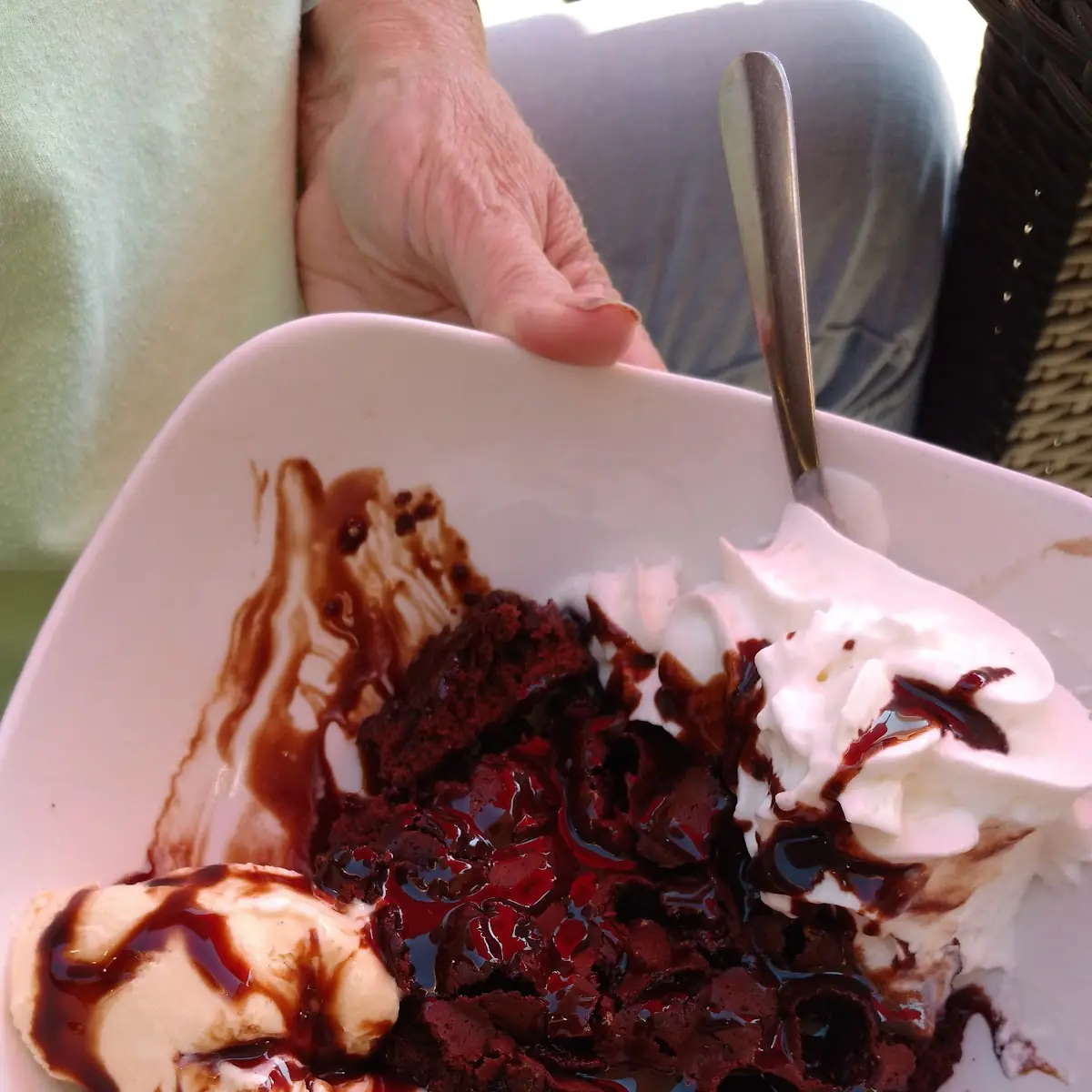 Warm Fudge Brownie Sundae