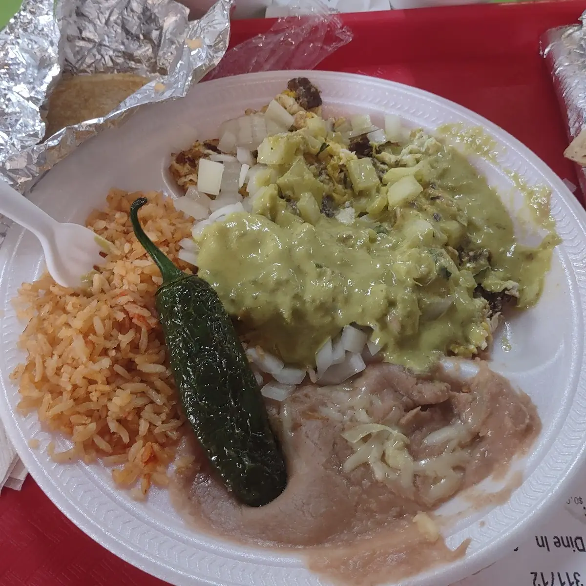 Taco Huevo Con Carne Asada Steak & Egg