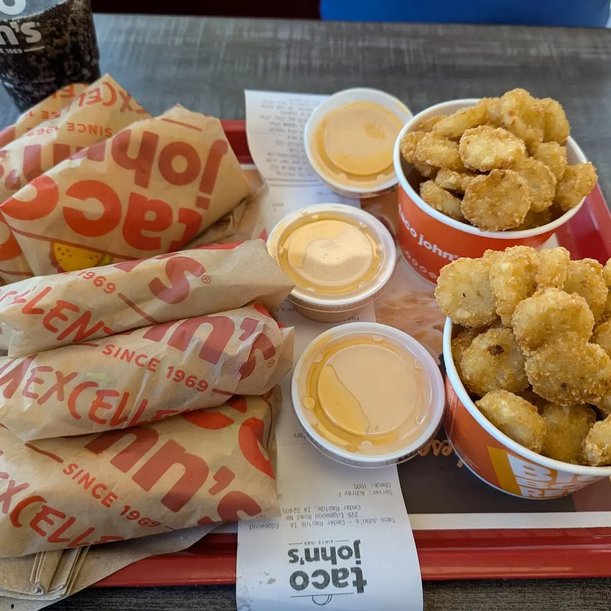 Hard Tacos and Potato Olés