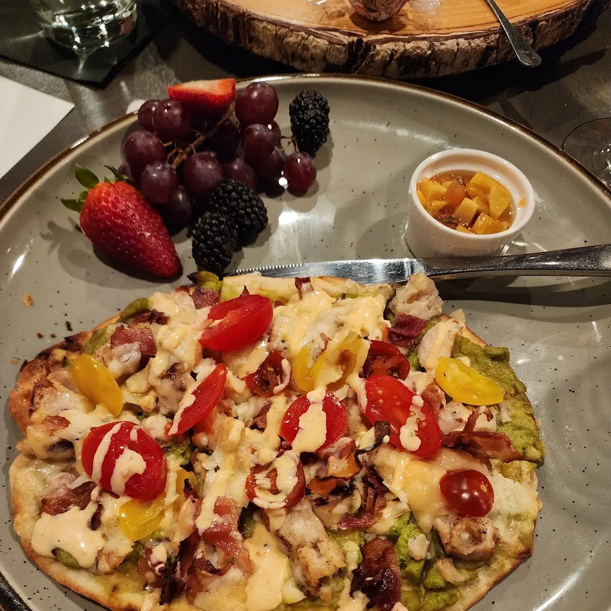 Chicken Pesto Flatbread