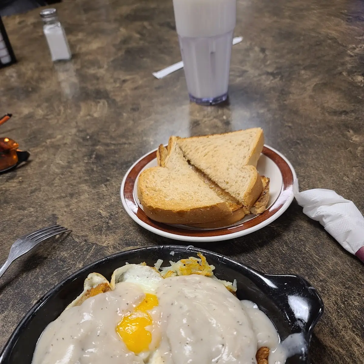 Country Fried Steak and Eggs